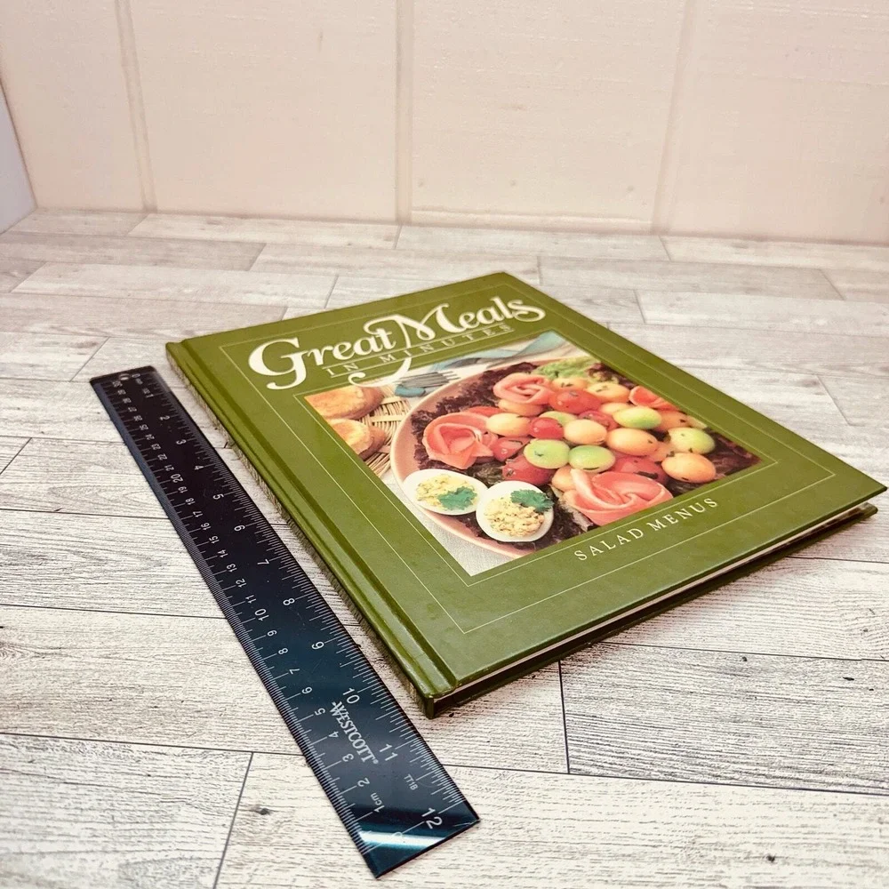 1985 Salad Menus Great Meals in Minutes‎ Time-Life Books Cookbook HC Vtg